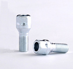 Болт колеса V М12х1,25x24, ключ 17, конус, цинк, 072093 L