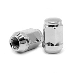 Гайка колеса закрытая LS M12х1,25, ключ 19, конус, хром, JN-206