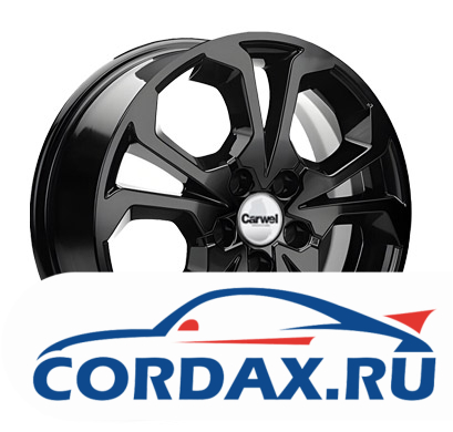 Диск Carwel Шира 6.5x17 5/114.3 ET50 D64.1 Black