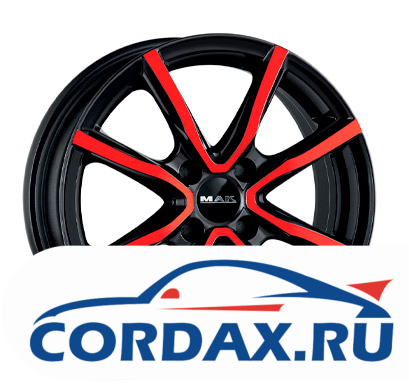 Диск MAK Milano 7x17 5/114.3 ET40 D76 BKR