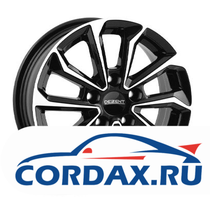 Диск Dezent KS black polished 7.5x18 5/114.3 ET38 D71.6 BFP