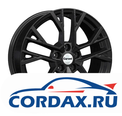Диск Carwel Камак 7x18 5/108 ET33 D60.1 Black