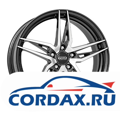 Диск Dotz Interlagos dark 7.5x18 5/100 ET46 D57.1 HBFP