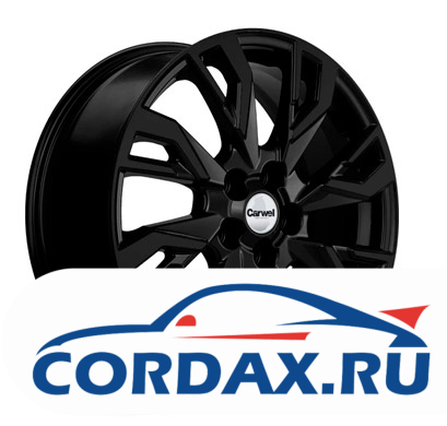 Диск Carwel Чеко 7x18 5/108 ET33 D60.1 Black